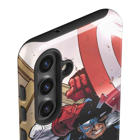 Marvel Captain America Epic Shield Break Galaxy S25 Impact Case